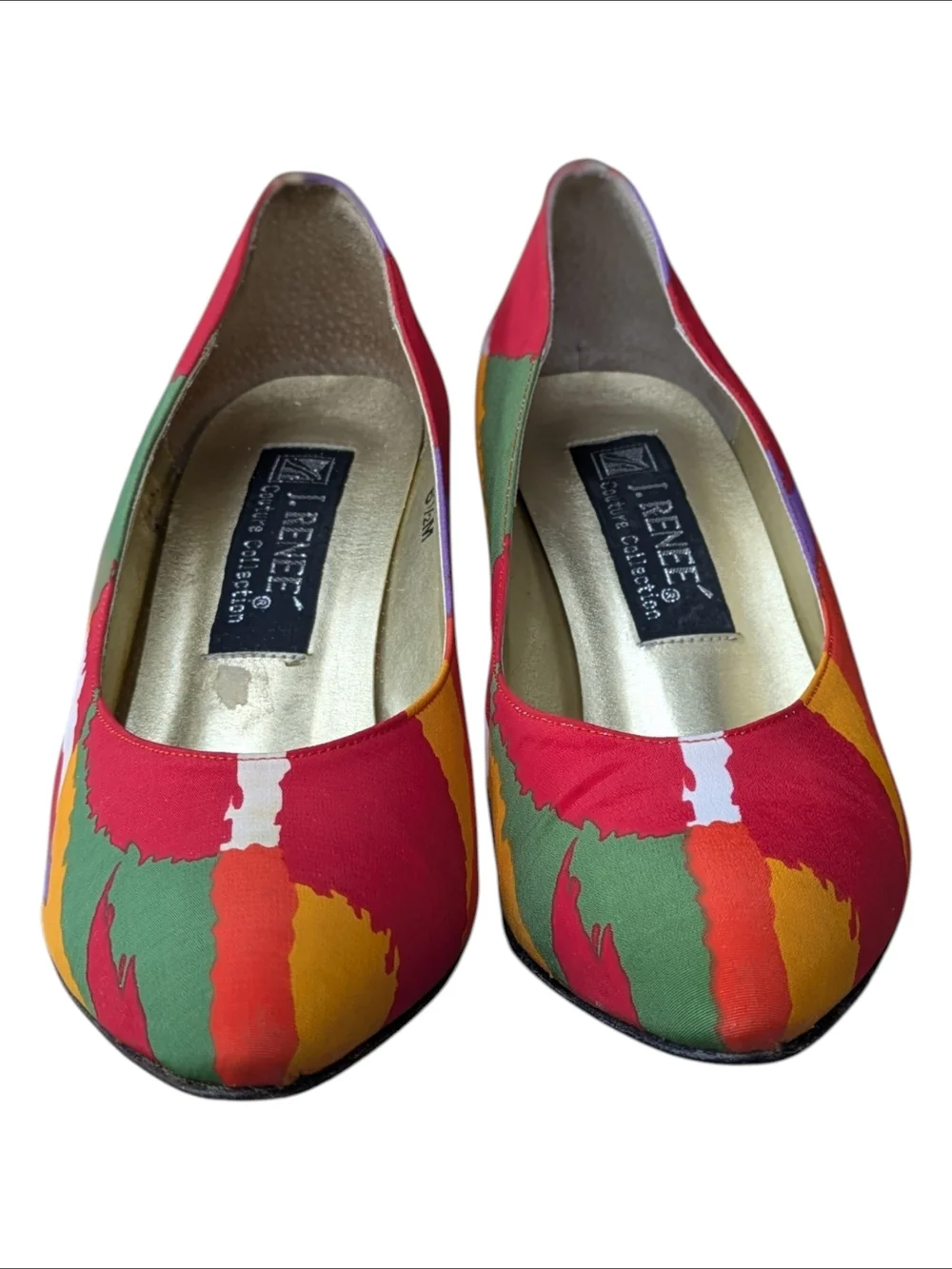 J Renee Multicolor Pointed-Toe Pumps Women's Size 6.5